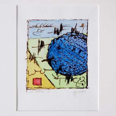 Der Sprung 2. Variation Motiv 120 X 95 Mm 1. Variation In Privatbesitz