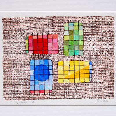 Hinter Gittern Motiv 125 X 165 Mm Variation 2