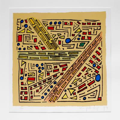 Ohne Titel Motiv 440 X 440 Mm 12 Farbig 20 Blaetter Z T In Privatbesitz